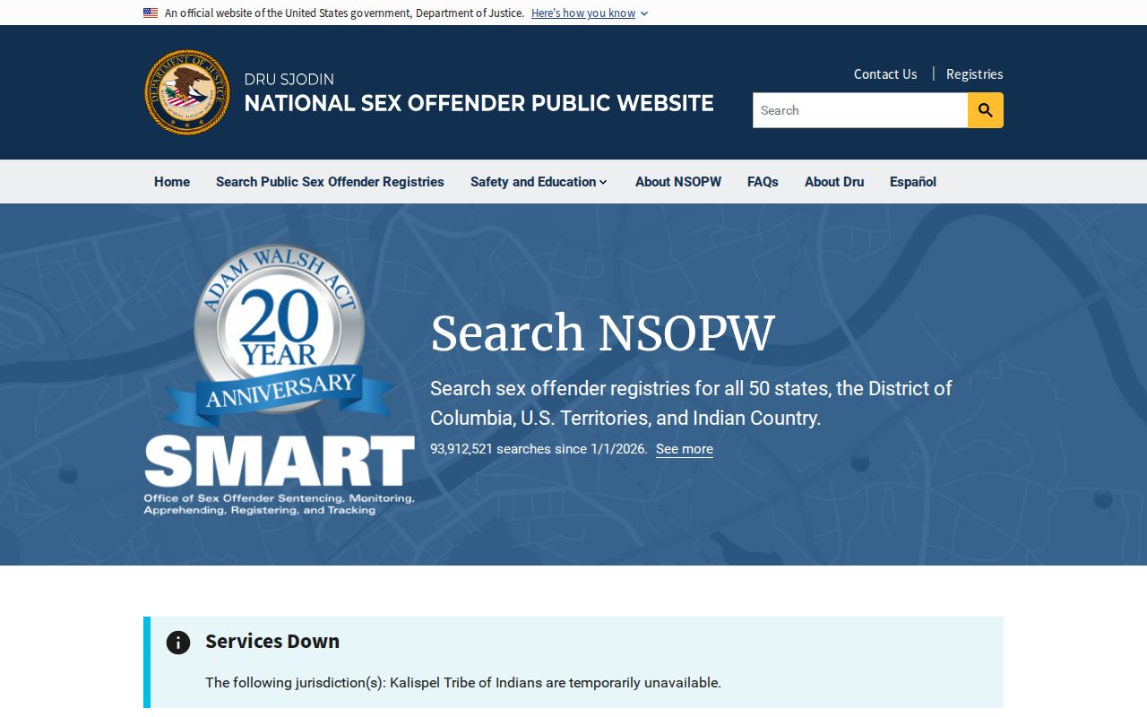 National search used with Sherman County sex offender registry records near Texhoma